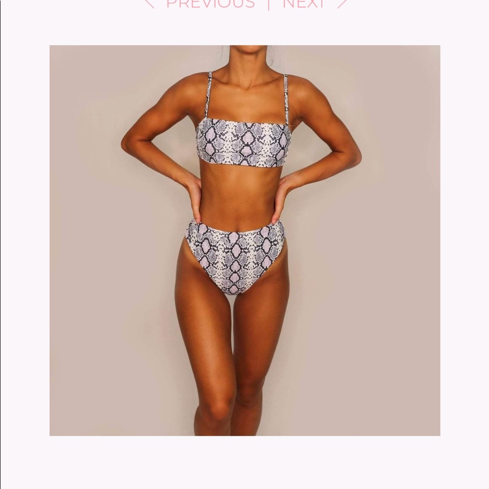 Aurelle Snake Print Bikini Set